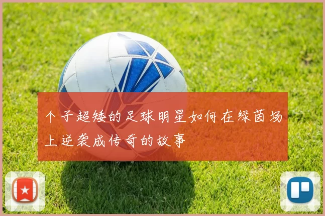 个子超矮的足球明星如何在绿茵场上逆袭成传奇的故事