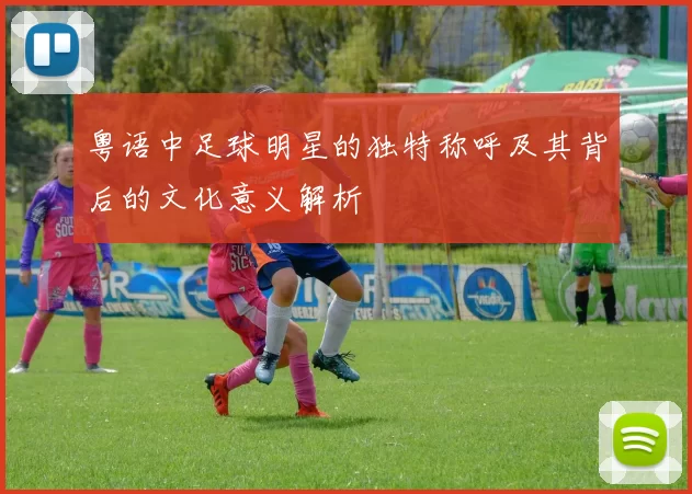 粤语中足球明星的独特称呼及其背后的文化意义解析